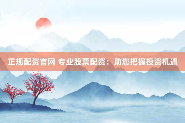 正规配资官网 专业股票配资：助您把握投资机遇