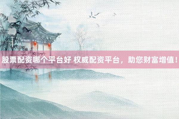 股票配资哪个平台好 权威配资平台，助您财富增值！